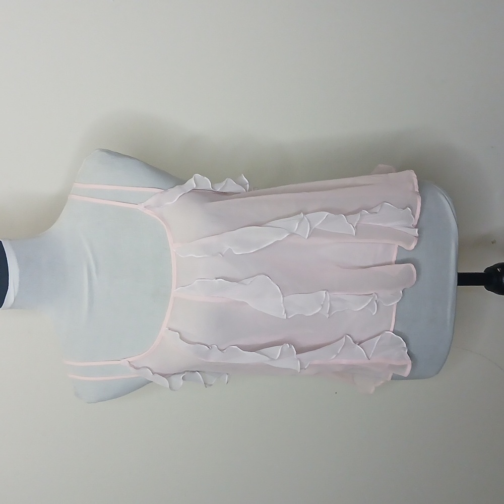 Victoria's Secret pink flowy sheer cop top size small